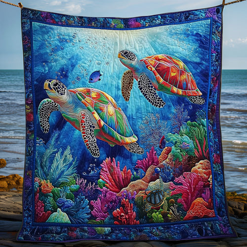 Couple Turtle WY0712012CL Quilt