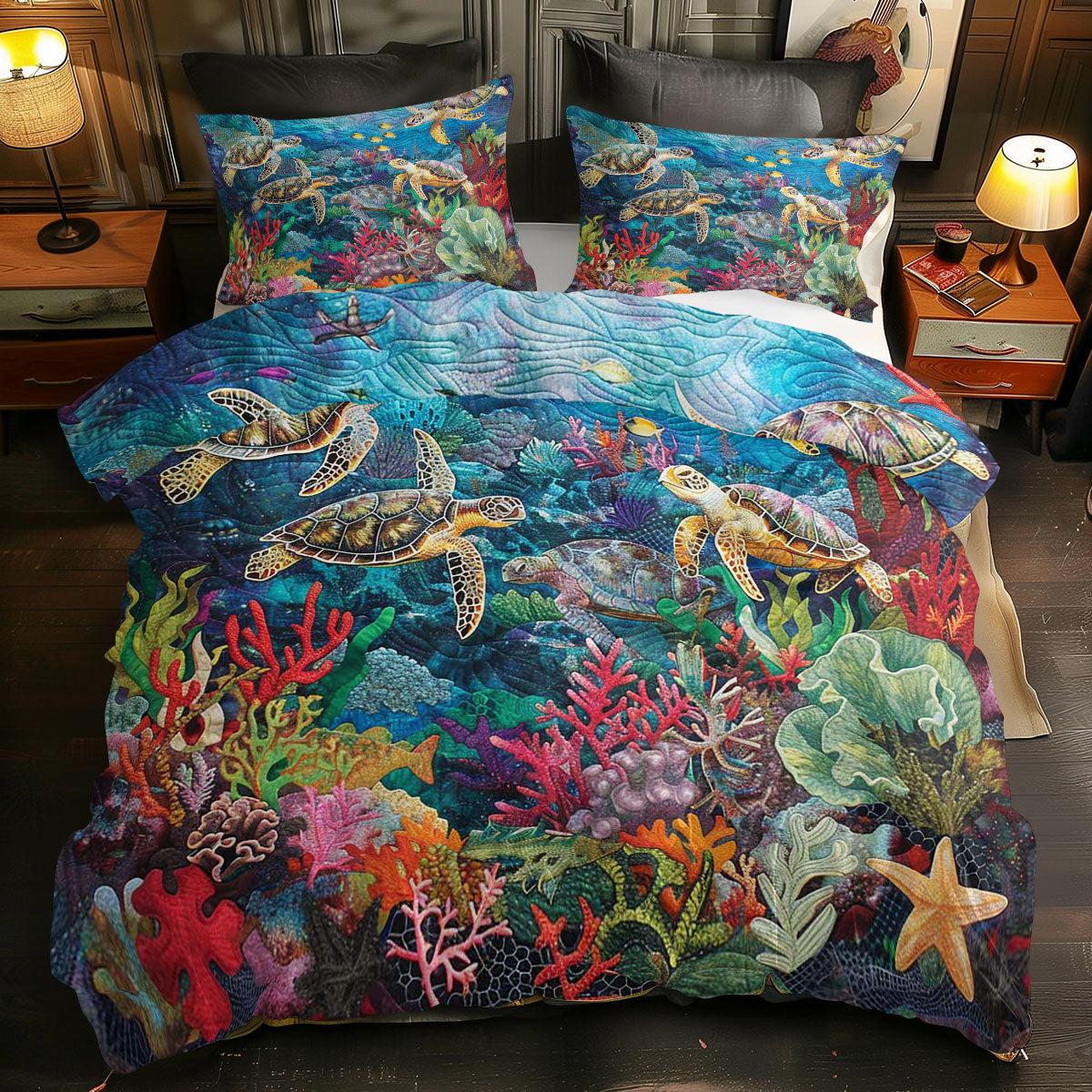 Sea Turtle WJ1309033CL Duvet Cover Set