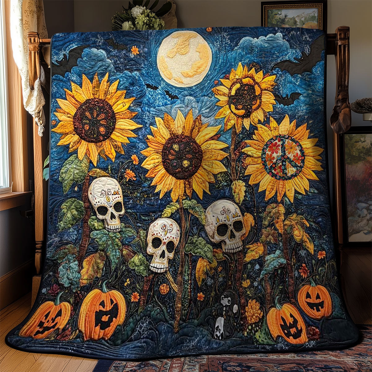 Garden Skull WN2810058CL Quilt