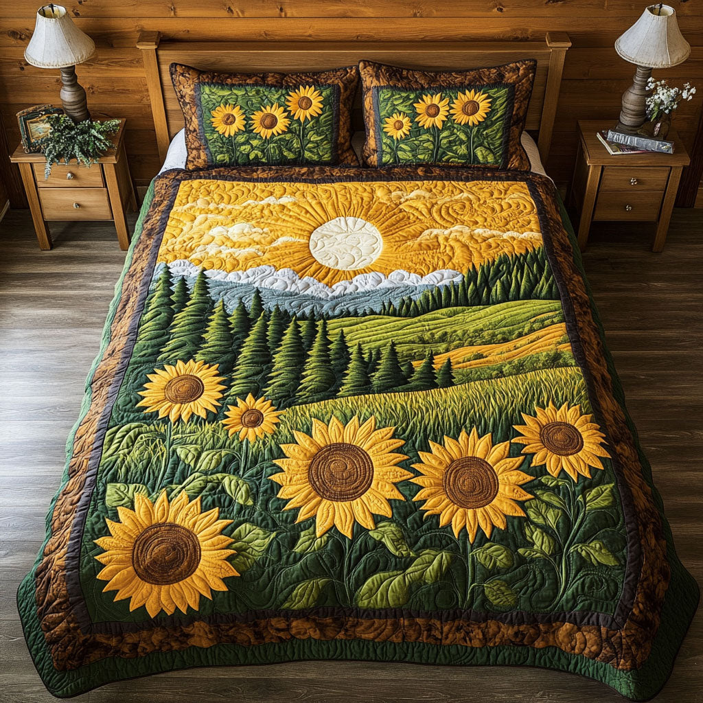Sunflower Garden WY2001045CL Duvet Cover Set