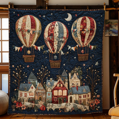 Hot Air Balloon Village WY1202112CL Quilt