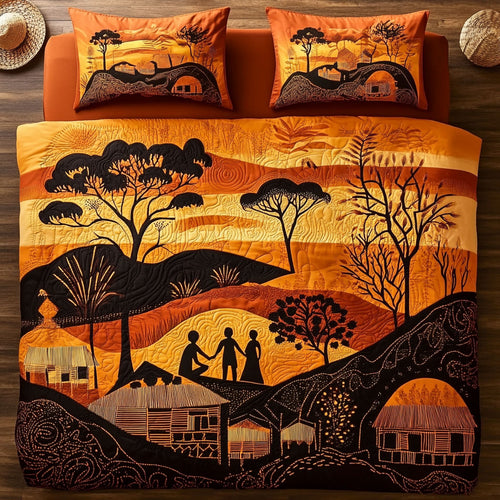 African Village WU2802064CL Duvet Cover Set