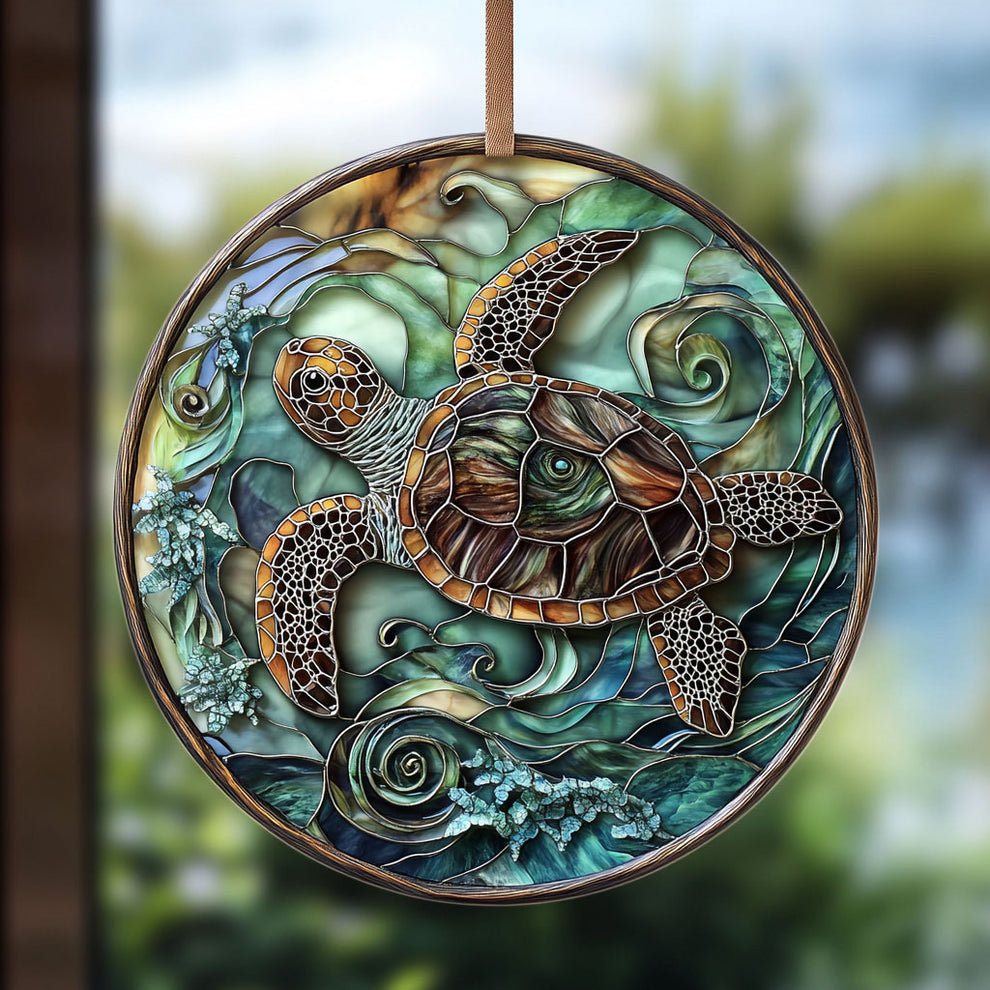 Ancient Sea Turtle WU1601012CL Suncatcher – Cozzyhomes