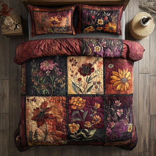 Antique Floral Patchwork WU2502009CL Duvet Cover Set