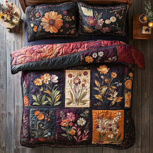 Antique Floral Patchwork WU2502016CL Duvet Cover Set