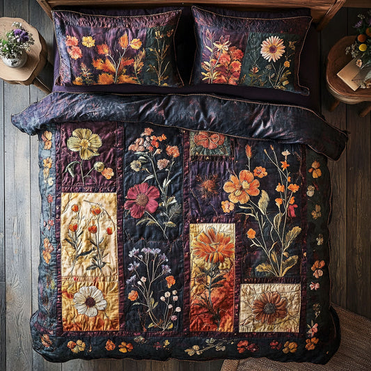 Antique Floral Patchwork WU2502020CL Duvet Cover Set