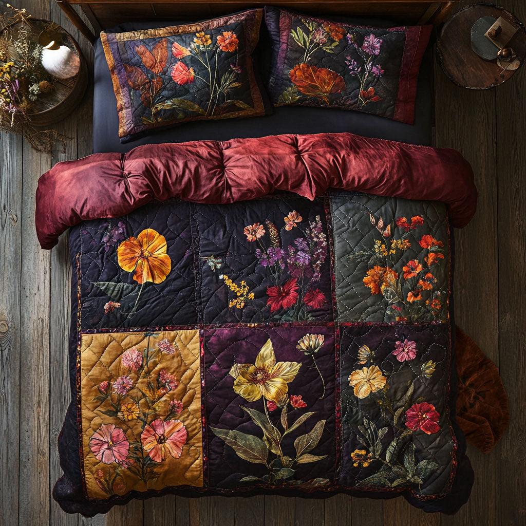 Antique Floral Patchwork WU2502053CL Duvet Cover Set