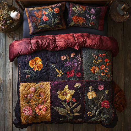 Antique Floral Patchwork WU2502053CL Duvet Cover Set