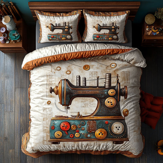 Antique Sewing Machine WU2002006CL Duvet Cover Set