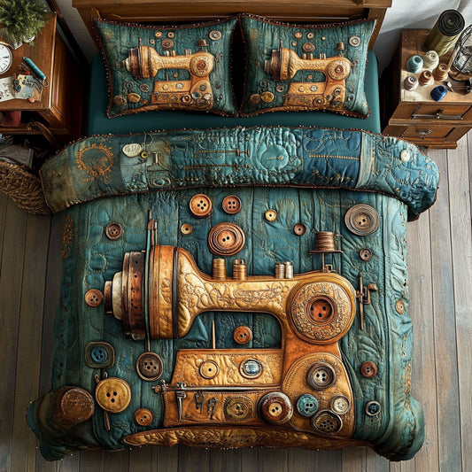 Antique Sewing Machine WU2002007CL Duvet Cover Set