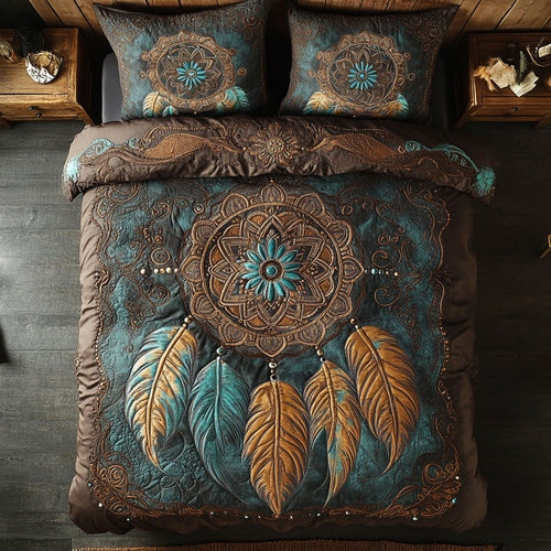Antique Turquoise Dreamcatcher WU2702027CL Duvet Cover Set