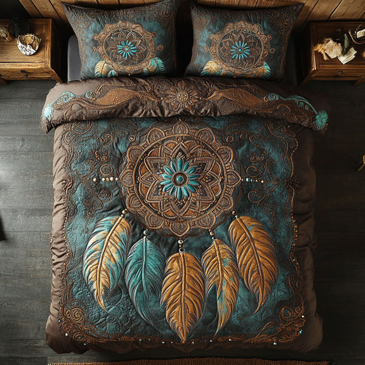 Antique Turquoise Dreamcatcher WU2702027CL Duvet Cover Set