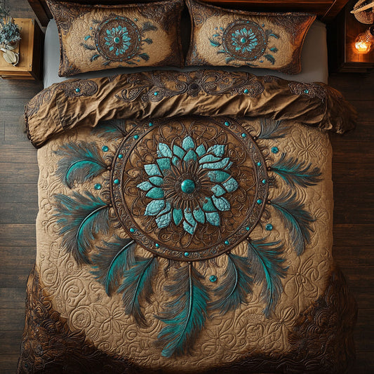 Antique Turquoise Dreamcatcher WU2702029CL Duvet Cover Set