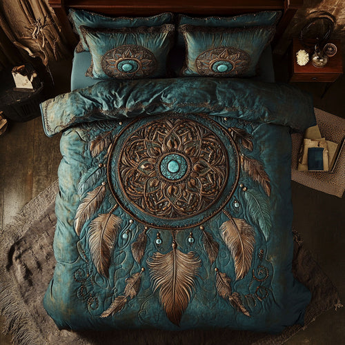 Antique Turquoise Dreamcatcher WU2702030CL Duvet Cover Set