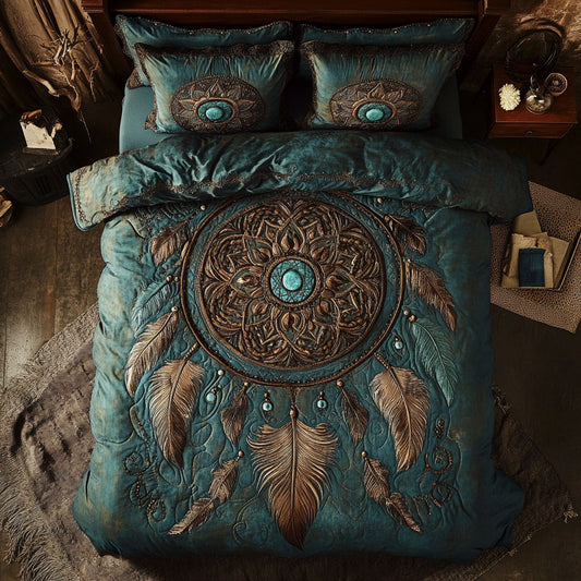 Antique Turquoise Dreamcatcher WU2702030CL Duvet Cover Set