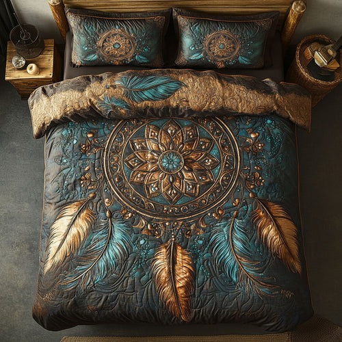 Antique Turquoise Dreamcatcher WU2702031CL Duvet Cover Set