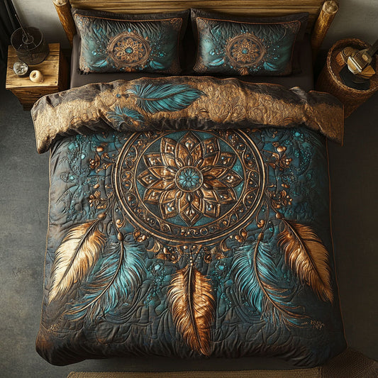 Antique Turquoise Dreamcatcher WU2702031CL Duvet Cover Set
