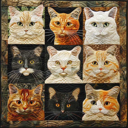 Artistic Cats WM2607001CL Quilt