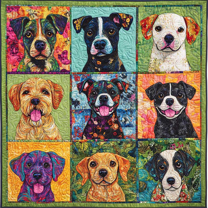 Attractive Dogs XR0508043CL Quilt