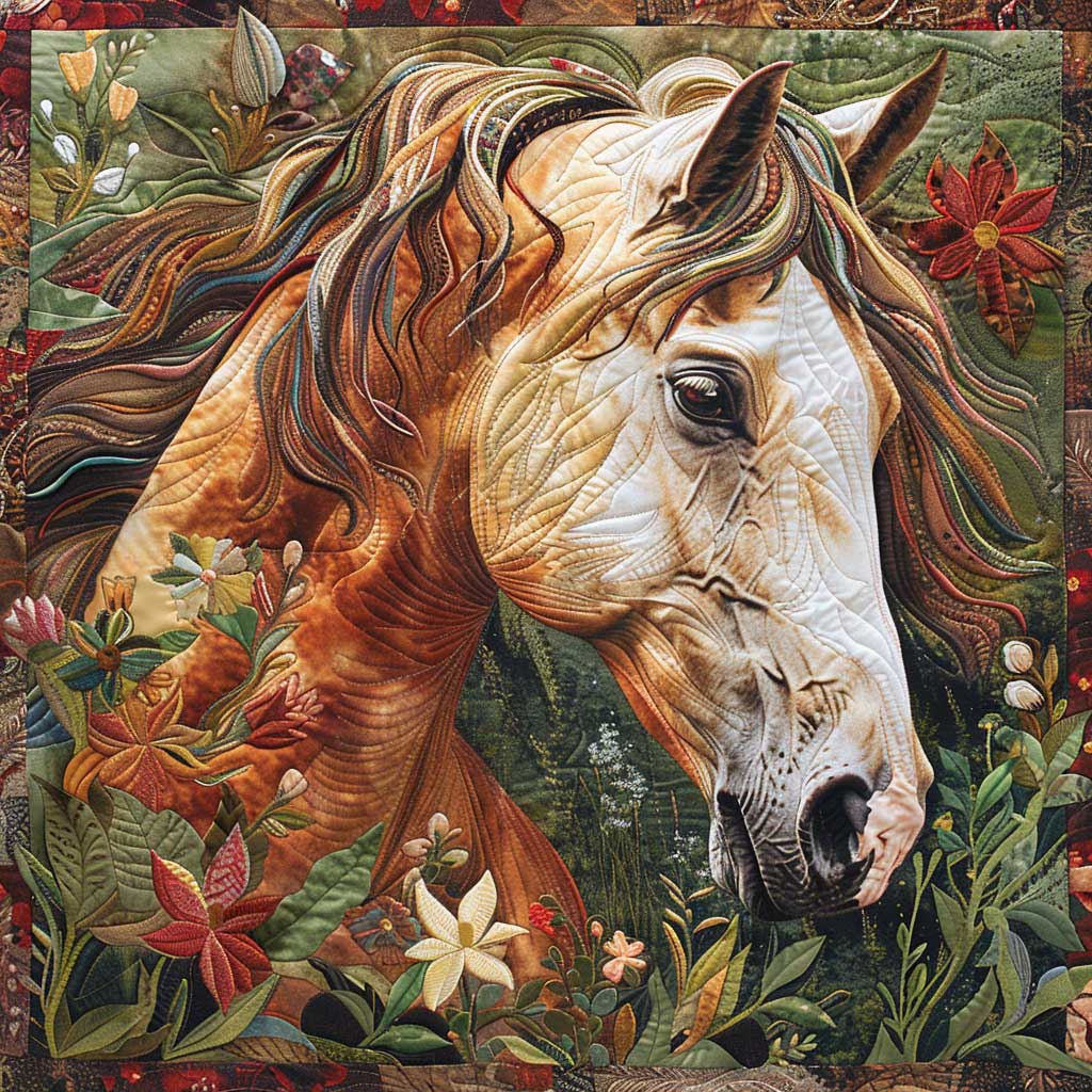 Attractive Horse XR0908022CL Quilt