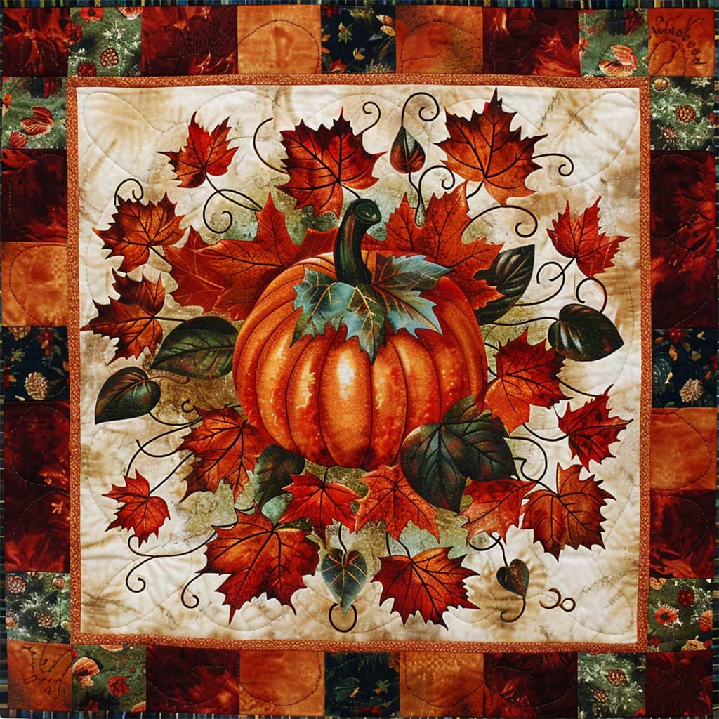 Autumn Pumpkin WJ2707010CL Quilt