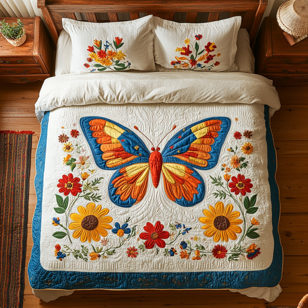 Azure Butterfly Haven YR2301001CL Duvet Cover Set