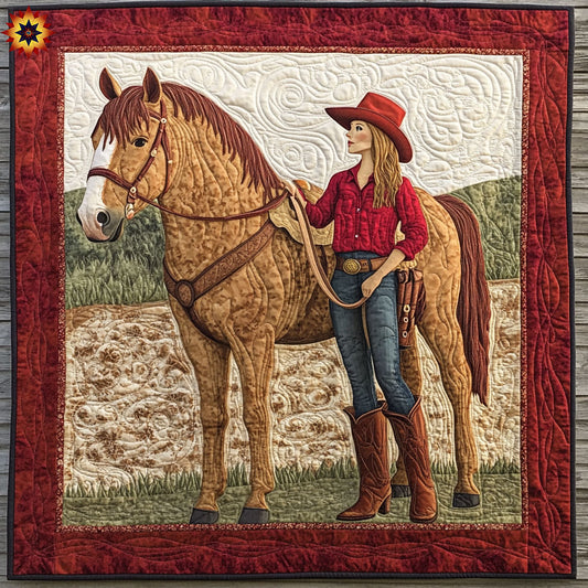 Cowgirl Horse WY1411047CL Quilt