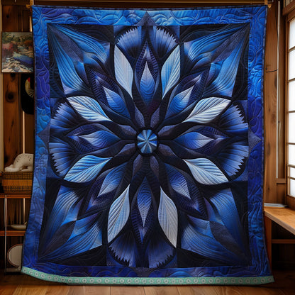 Mystic Blue Petals WN1309046CL Quilt