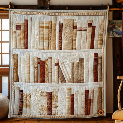 White Bookshelf WY0612003CL Quilt
