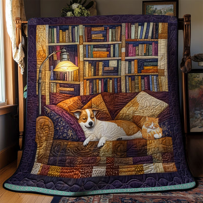 Corgi Library Lounge WN0310034CL Quilt