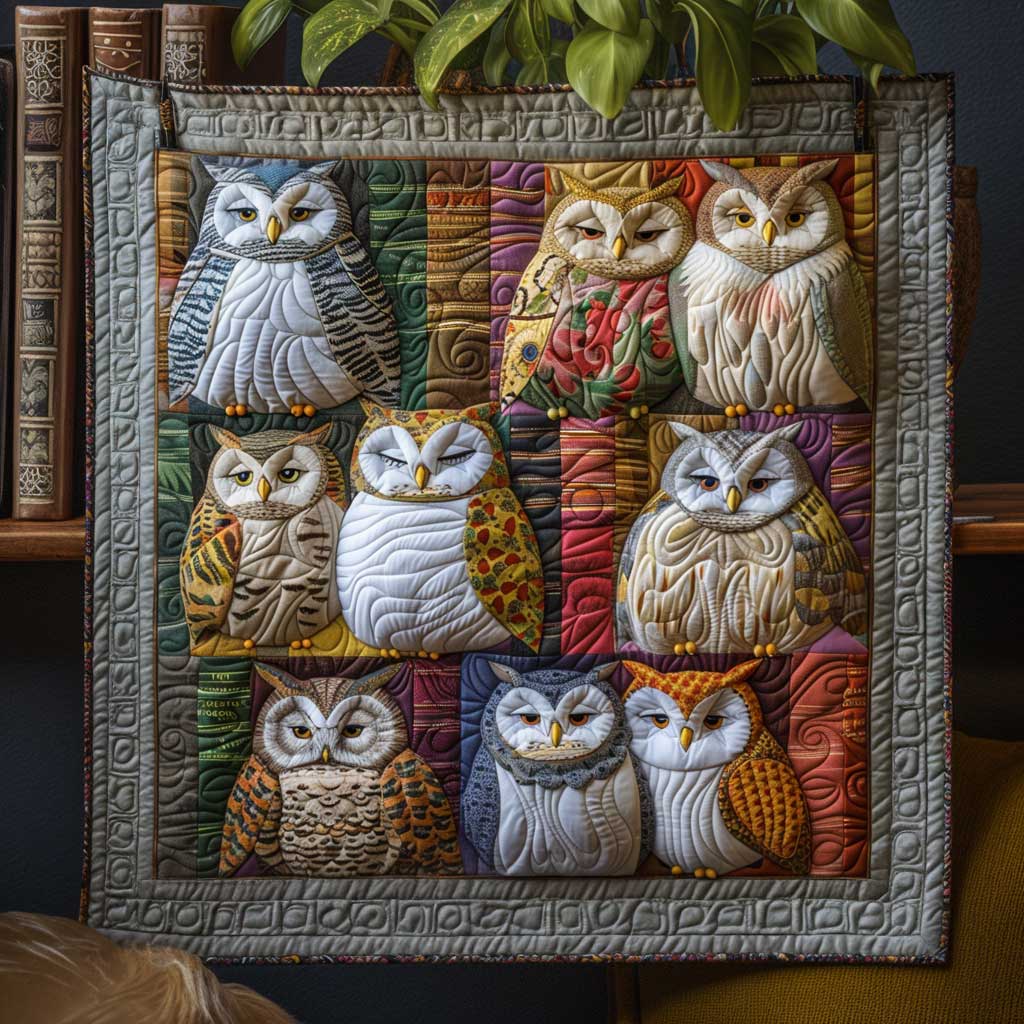 Owl Couple WP1009039CL Quilt