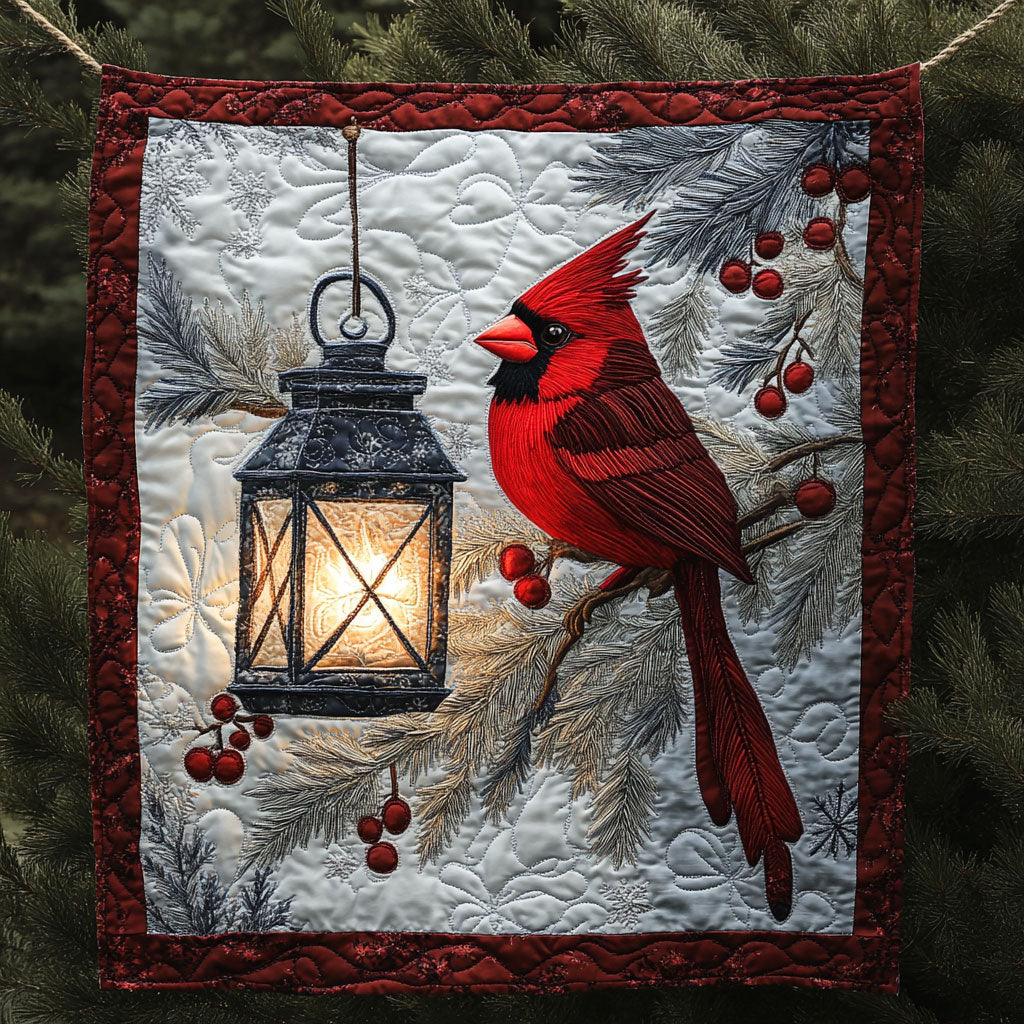 Cardinal Lantern Snow WT2702108CL Quilt