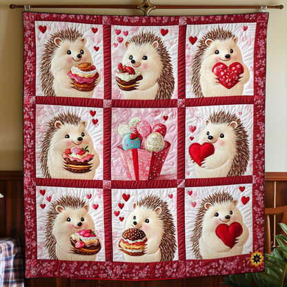 Sweet Heart Hedgehog WY0612034CL Quilt