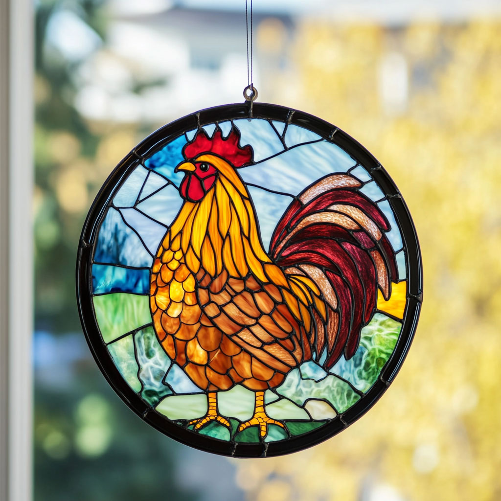 Chicken WX1001087CL Suncatcher