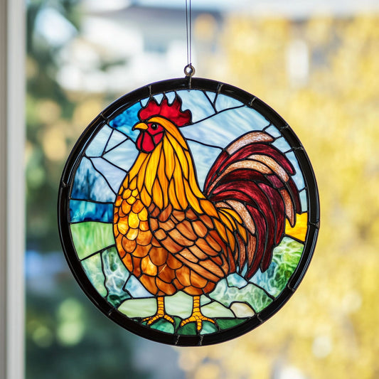 Chicken WX1001087CL Suncatcher