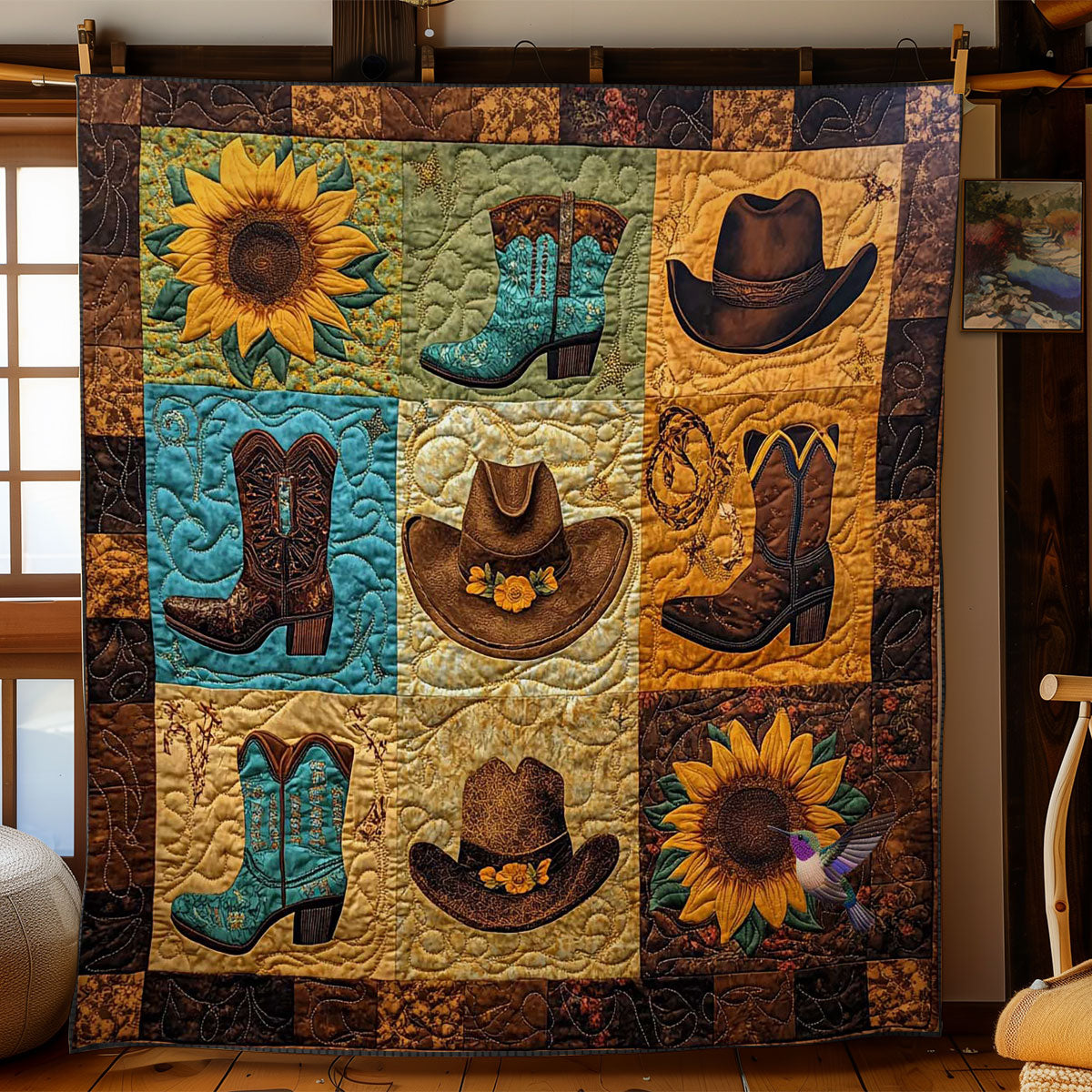 Rustic Cowboy Life WN2111024CL Quilt