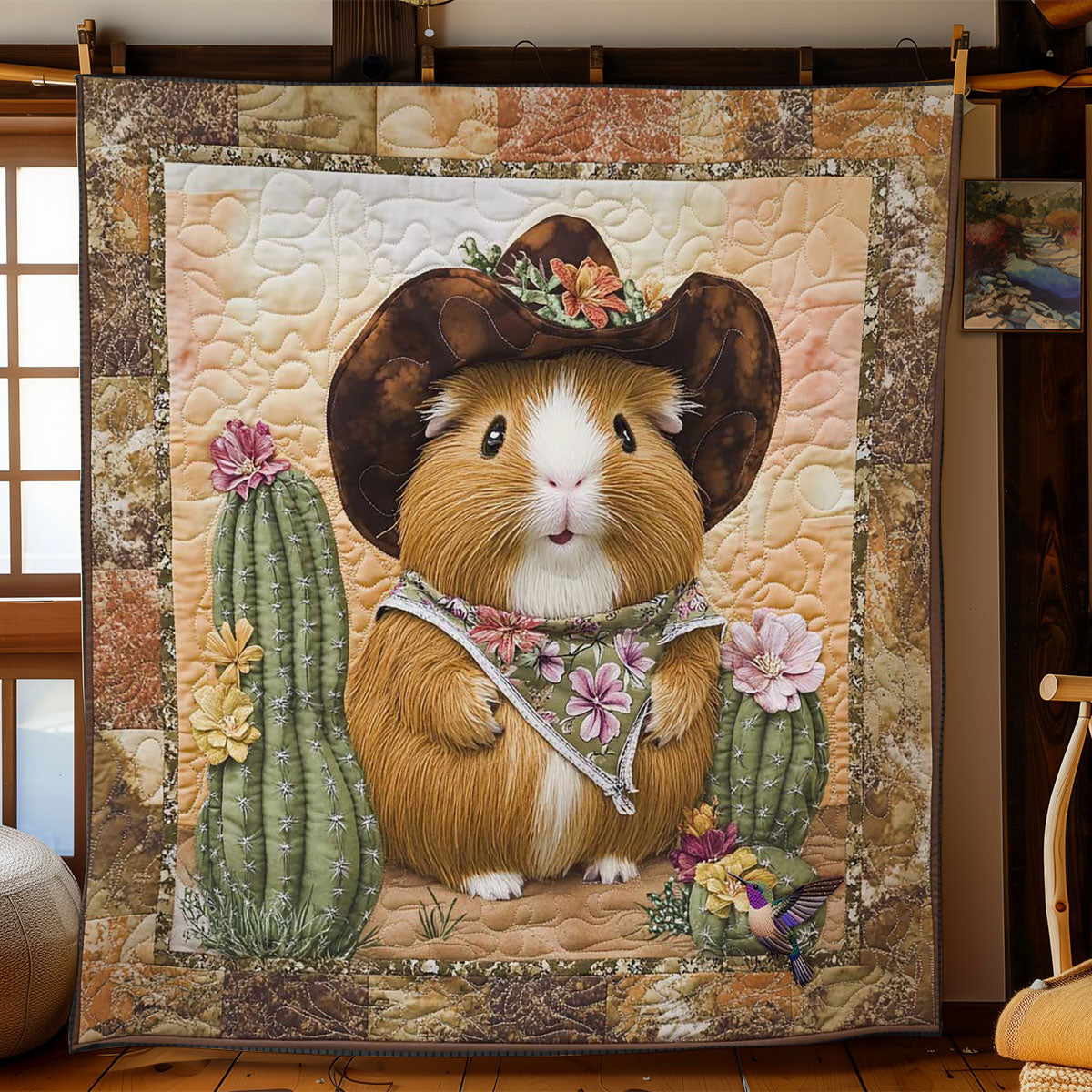 Cactus Guinea Pig WN3110082CL Quilt