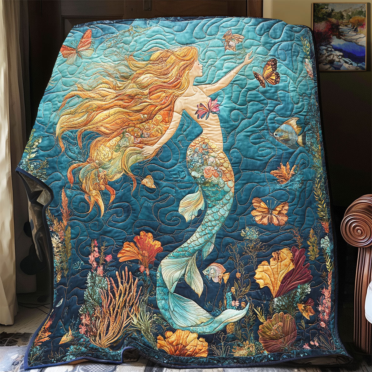 Pretty Mermaid WX3112033CL Quilt