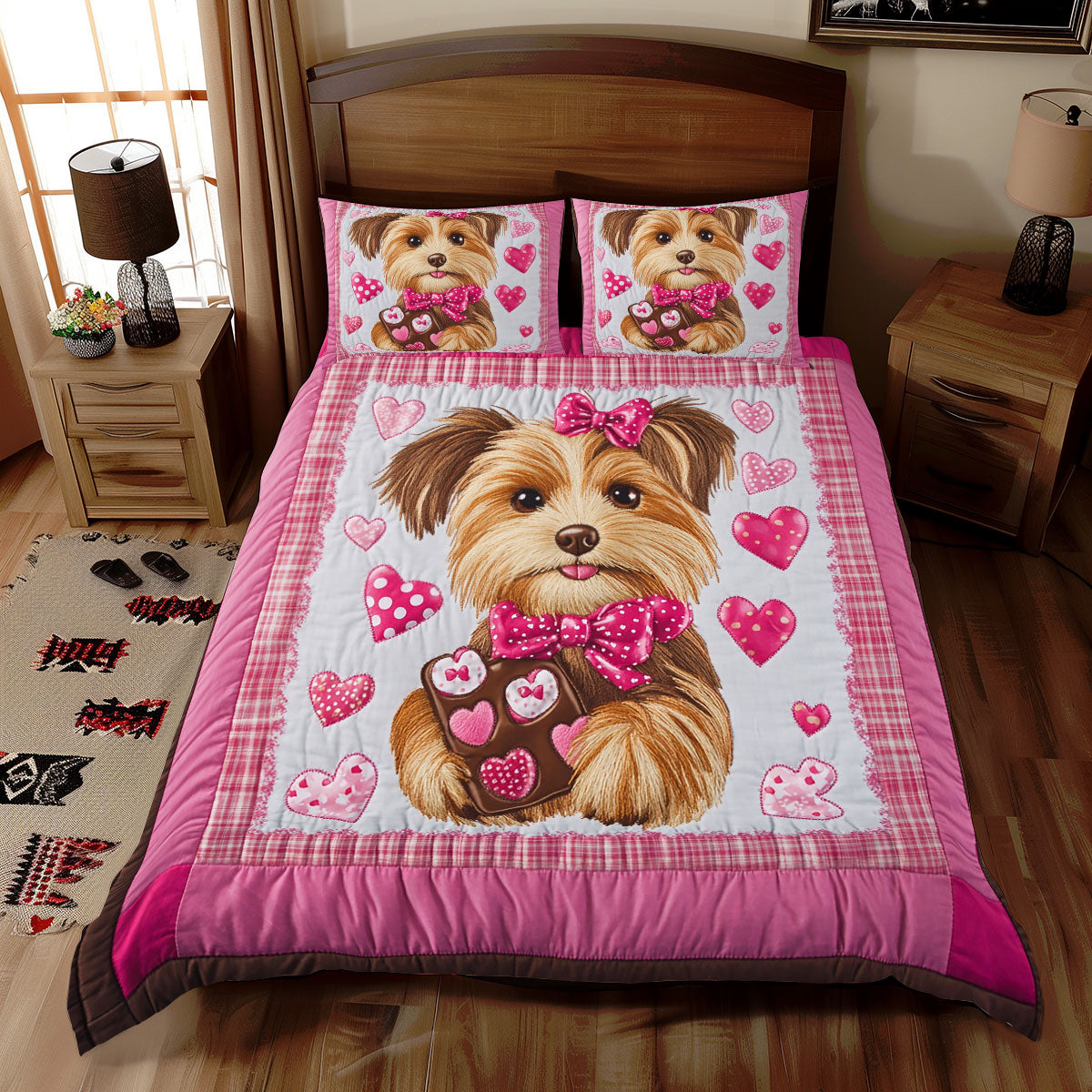 Adorable Yorkshire Terrier WX2512063CL Duvet Cover Set