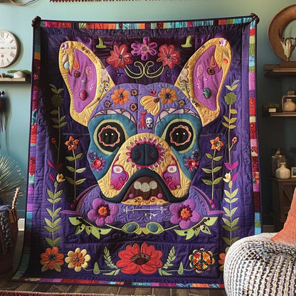 French Bulldogs Fiesta WN2210004CL Quilt