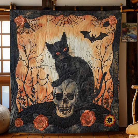 Cat And Skull WN3110076CL Quilt