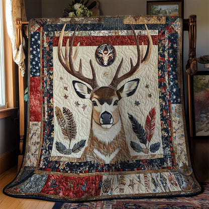 Deer Native American WN2311091CL Quilt