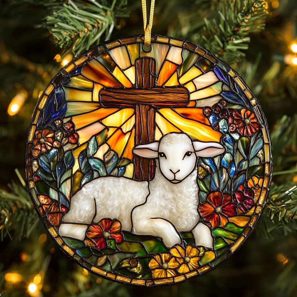 Sacred Lamb Glow CW2411129CL Christmas Ornament