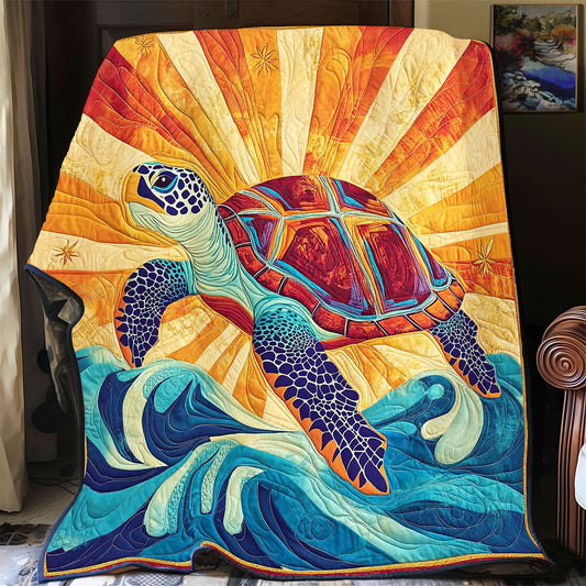 Turtle In Sunset WY0201045CL Quilt