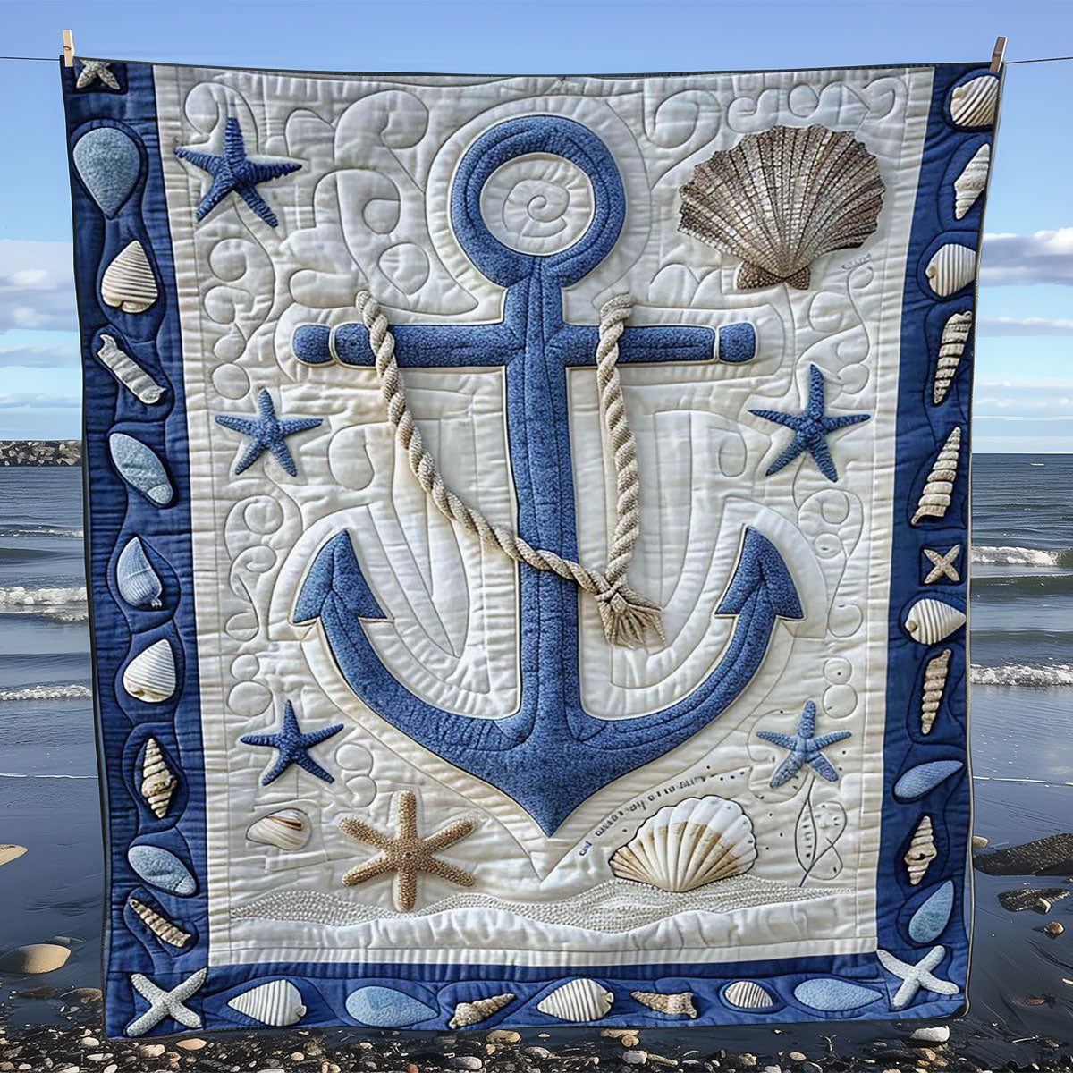 Sail Away Anchor WJ1608016CL Quilt