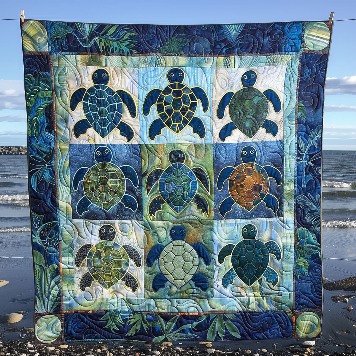 Sea Turtle  WJ1608017CL Quilt