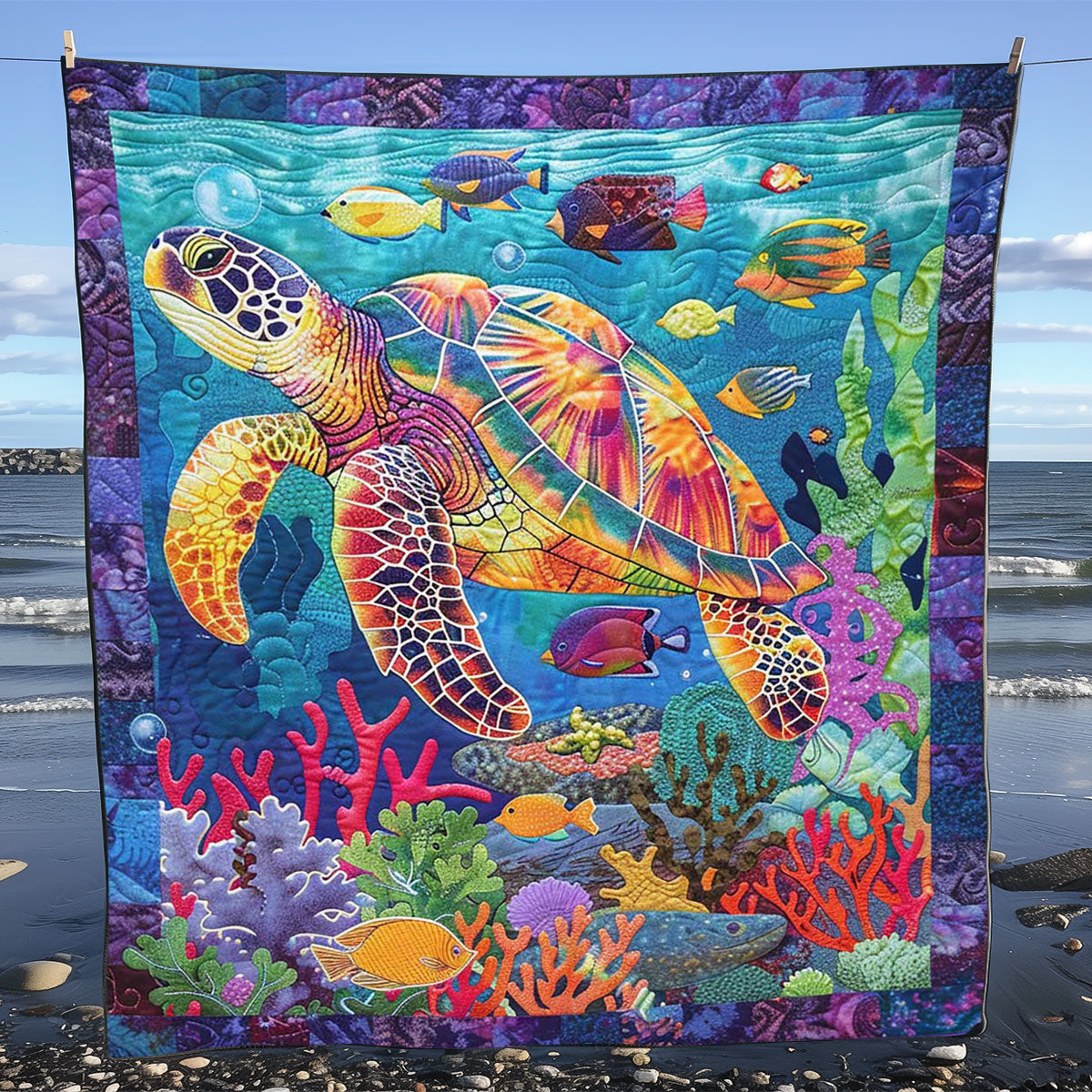 Sea Turtle WJ2308025CL Quilt