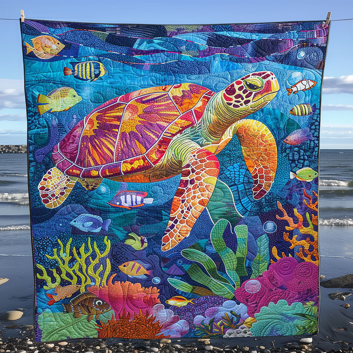 Sea Turtle WJ2308026CL Quilt