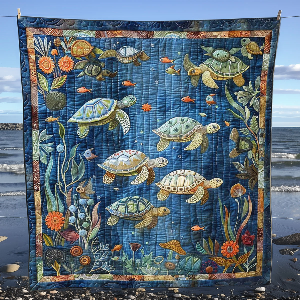 Sea Turtle WJ2708023CL Quilt