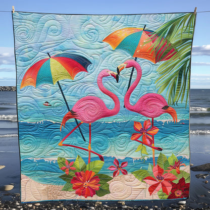 Summer Beach Flamingo WJ1508019CL Quilt